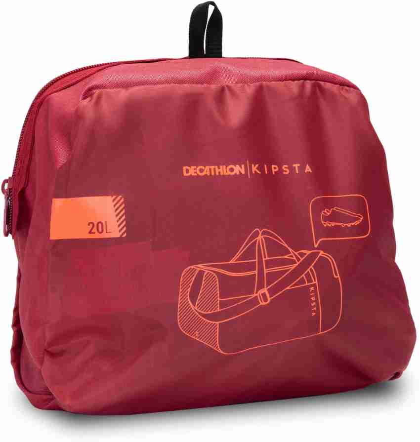 KIPSTA by Decathlon Sports Duffle Bag Kipocket 20L Burgundy Buy KIPSTA by Decathlon Sports Duffle Bag Kipocket 20L Burgundy Online at Best Prices in India Football Flipkart