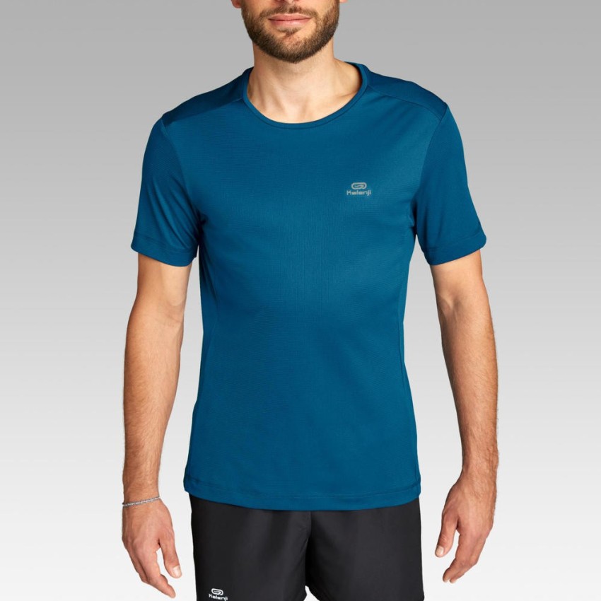 Decathlon - KALENJI Printed Men Round Neck Black T-Shirt - Buy