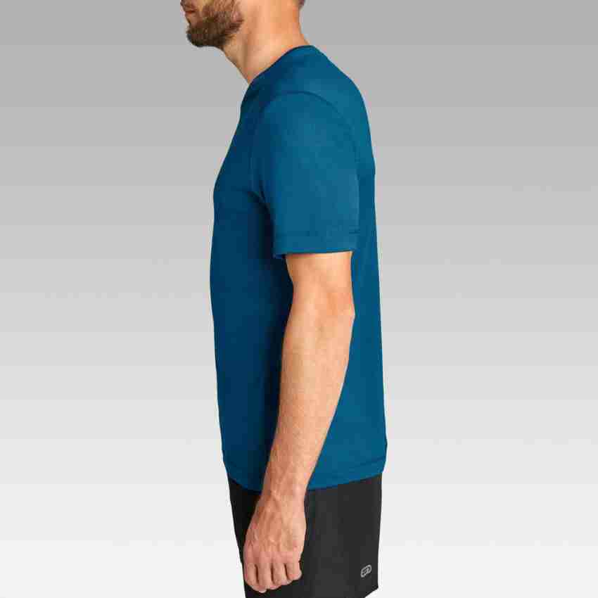 OXYLANE Decathlon Kalenji V Neck Blue Short Sleeved run/gym T-SHIRT Size M