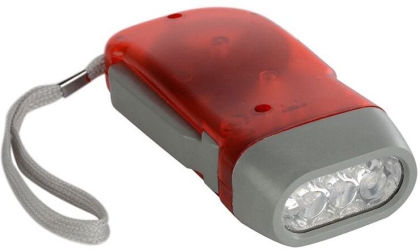 Manual 3-LED Hand Crank Emergency Flashlight