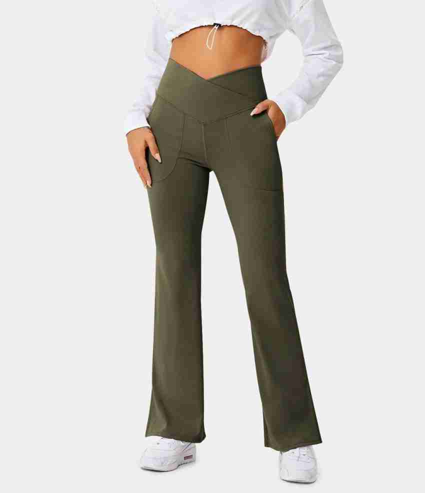 EVERDION Flared Women Blue Trousers - Buy EVERDION Flared Women Blue  Trousers Online at Best Prices in India