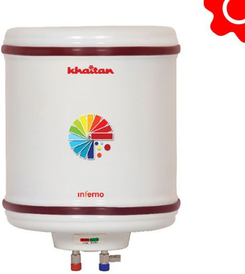 Khaitan 15 L Storage Water Geyser (INFERNO, White) Price in India - Buy  Khaitan 15 L Storage Water Geyser (INFERNO, White) online at Flipkart.com