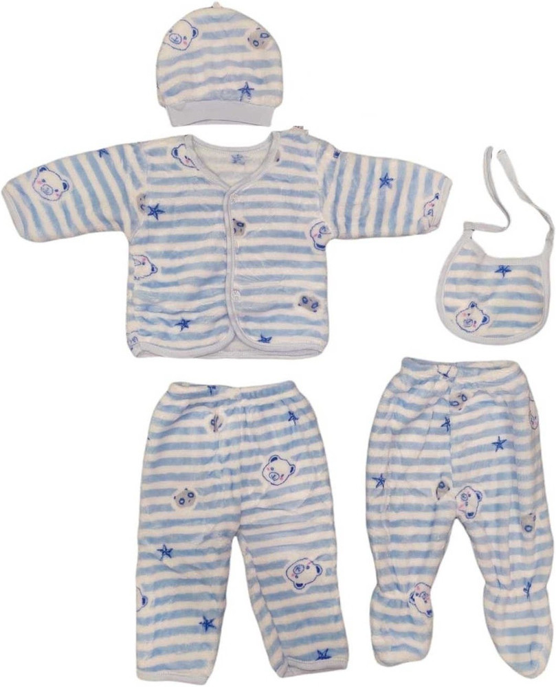 ADRIEL BRINGING JOY Presents New Born Baby Winter Wear Keep warm Baby Clothes 5Pcs Blue Buy Baby Care Combo in India Flipkart
