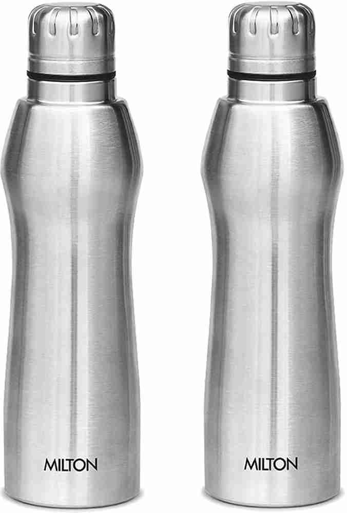 Milton Puro 1000 Stainless Steel Fridge Water Bottle, 920 ml, Silver –  KitchenBUFF