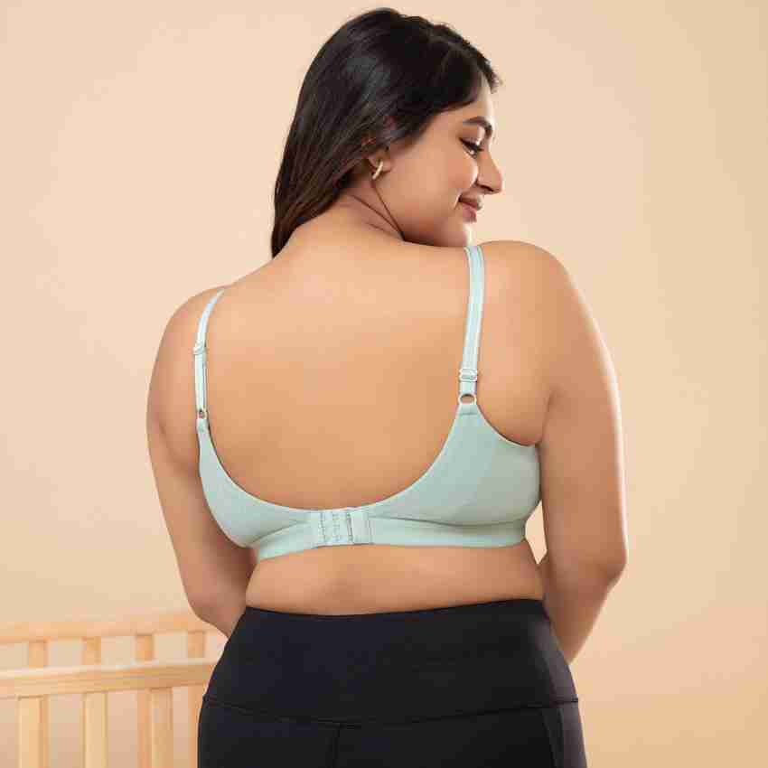 NYKD Cotton Maternity Nursing Feeding Bra for Women - Padded, Wireless,  Full Coverage (with Adjustable Straps) - NYB032