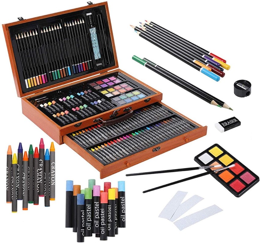 Wynhard Art Color Pencil Set 142 Pieces Round Shaped Color  Pencils 