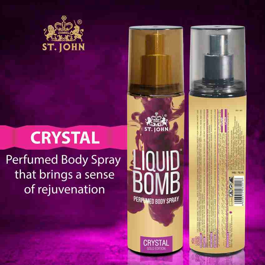 ST JOHN LIQUID BOMB COOL 150ML LIQUID BOMB CRYSTAL 150ML PERFUME