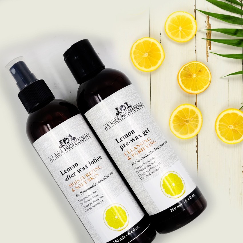 A.S.RIKA PROFESSIONAL Lemon pre wax gel FREE post wax oil (Buy 1 get 1  free) offer Spray - Price in India, Buy A.S.RIKA PROFESSIONAL Lemon pre wax  gel FREE post wax oil (