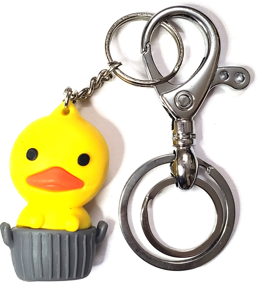 Metal duck keychain sale