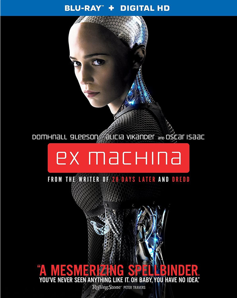 Ex Machina Blu ray Lionsgate Films 2015 108 min Rated R Jul 14 2015 Director Alex Garland Writer Alex Garland Starring Domhnall Gleeson Alicia Vikander Sonoya Mizuno Oscar Isaac Corey Johnson Claire S...