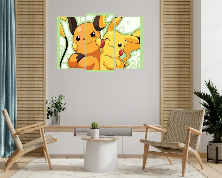 Poster Pikachu flat design Pokémon 