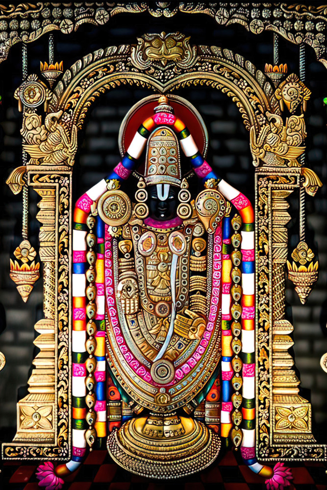 wallpics 60.96 cm God Tirupati Balaji hindu Religious Vinyl Sticker Self  Adhesive Sticker Price in India - Buy wallpics 60.96 cm God Tirupati Balaji  hindu Religious Vinyl Sticker Self Adhesive Sticker online