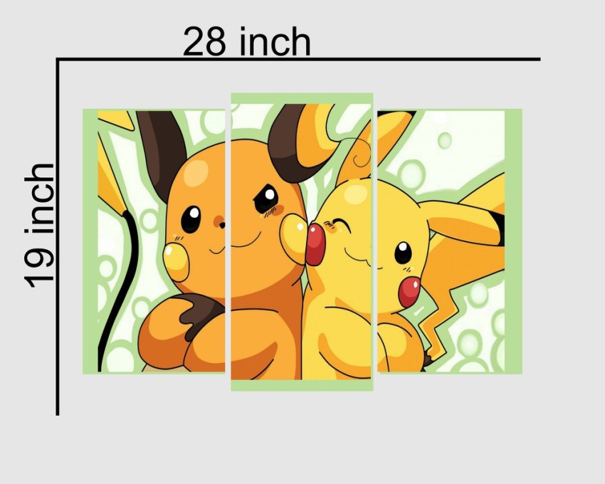 Poster Pikachu flat design Pokémon 