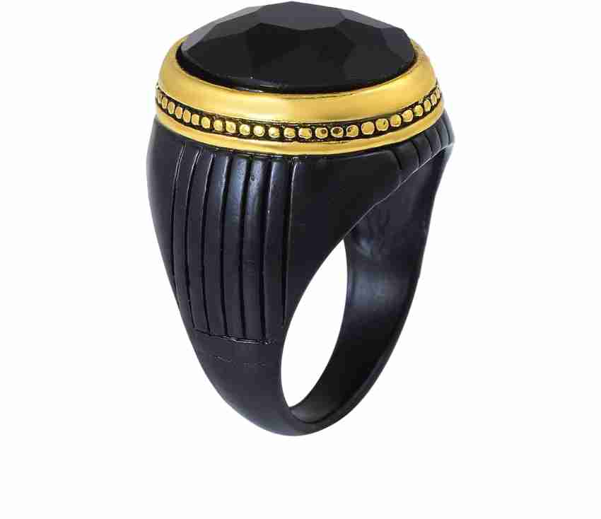 Morvi Black Brass Satin Finish Laminated Gold Plated, LV Logo Design Free  Ring for Men and Women Brass Ring Price in India - Buy Morvi Black Brass  Satin Finish Laminated Gold Plated