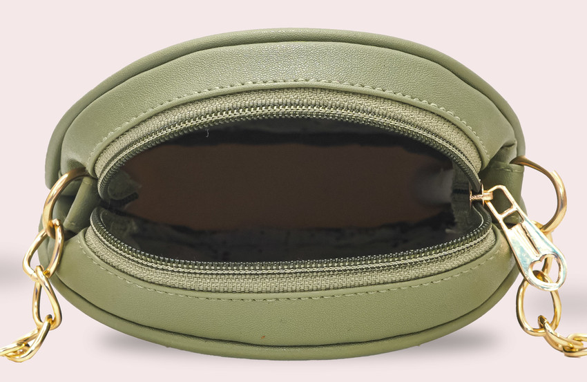 I Zone Green Sling Bag Leatherette Side Sling Bags For Women s Ladies green green Price in India Flipkart