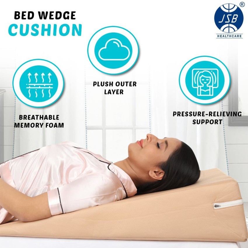 Lumbar Support Wedge Pillow Sleeping Bed Cushion Lower Back Waist