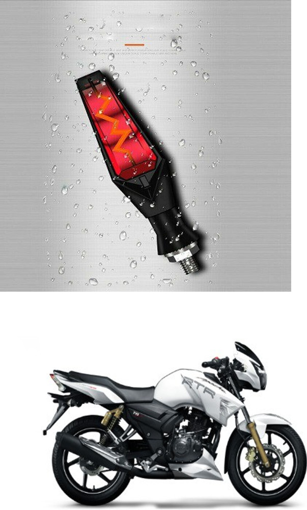 PECUNIA Front Rear LED Indicator Light for TVS Apache RTR 180