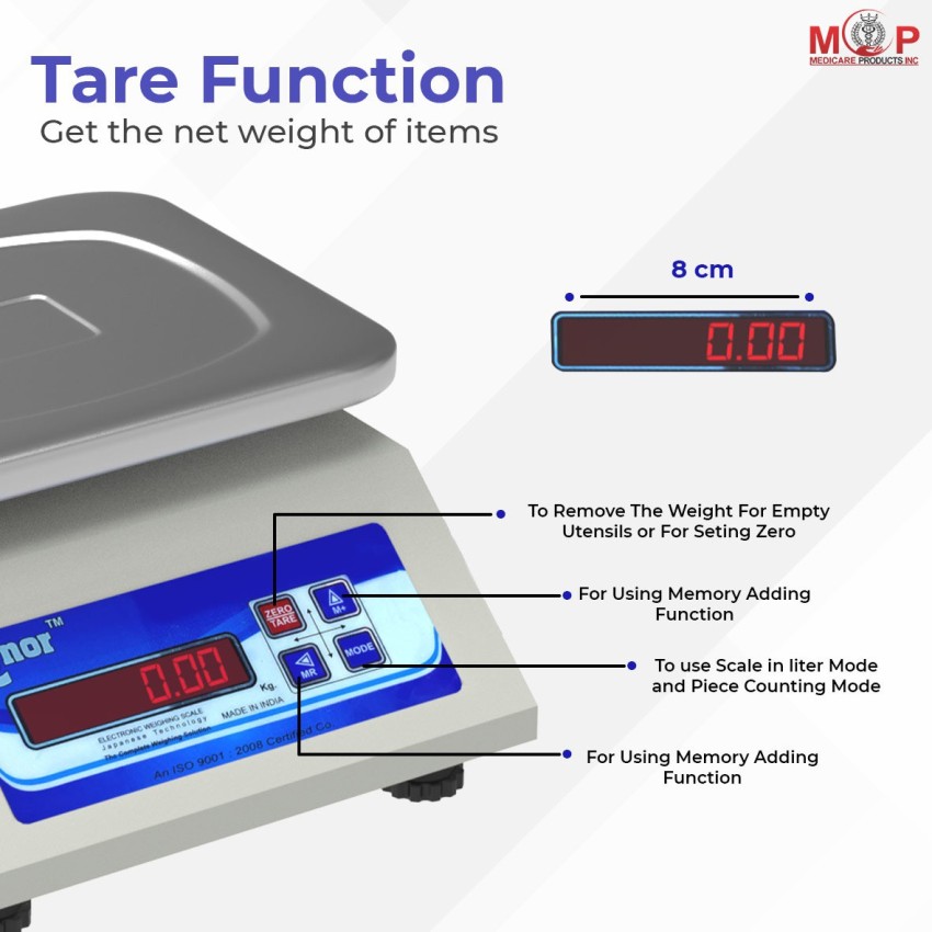 Weight Capacity 30kg x 1g Accuracy, Electronic Chargeable Weighing