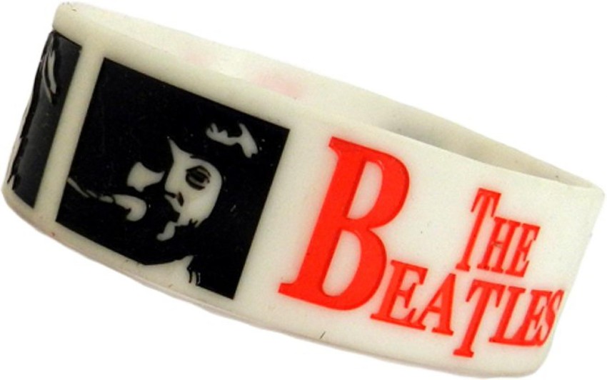 AVI White Beatles Rock Band design Wristband Men Women Price in