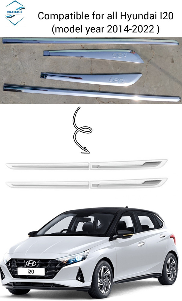 PRAMAOJ Car Chrome Body Side Cladding for Hyundai I20 2014 2022
