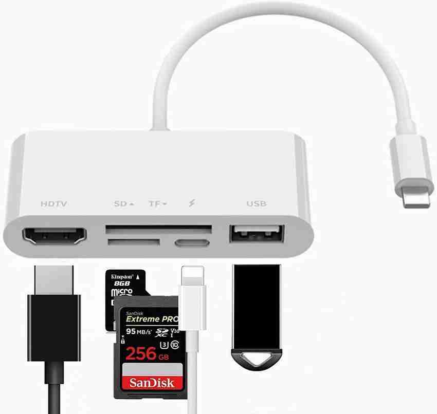 Etzin Lightning Cable 3.5 A 1 m Camera Videos Photos Viewer