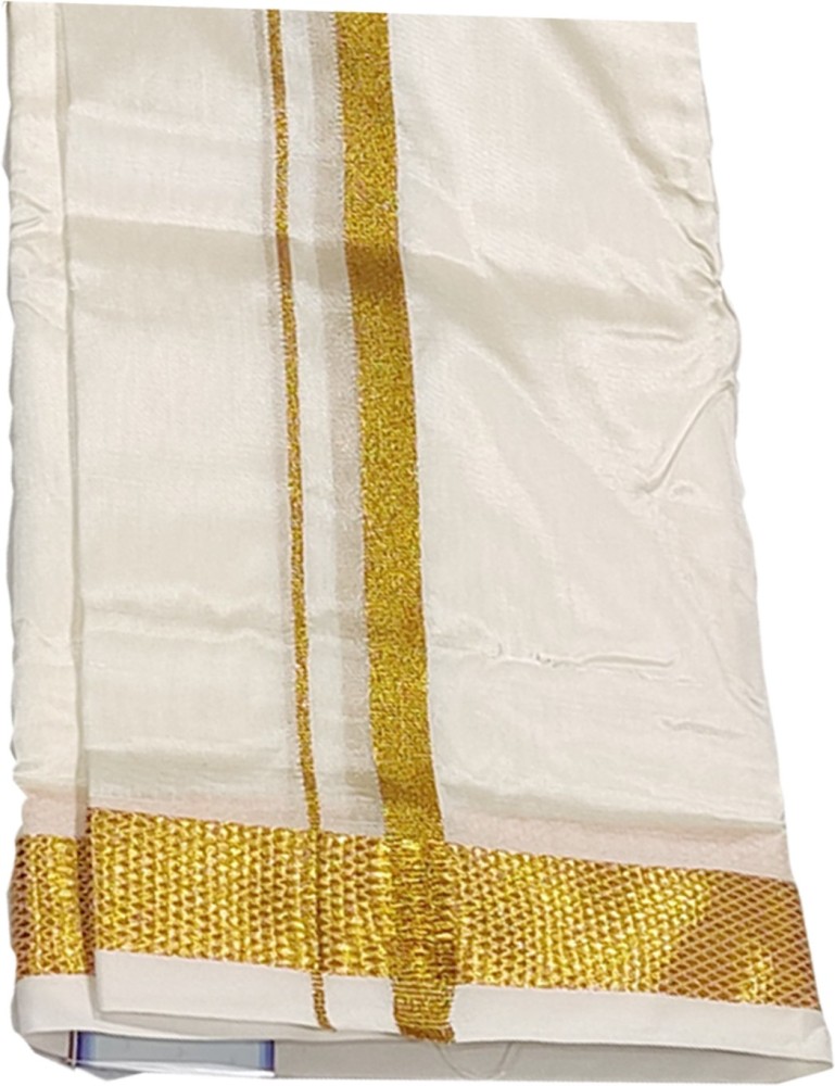 Abaranji Art silk dhoti Solid Men Dhoti Buy Abaranji Art silk