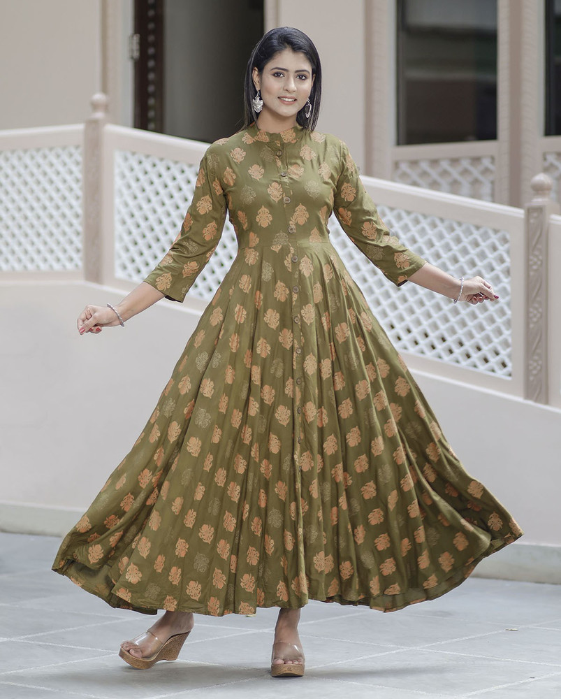 aaru enterprise Anarkali Gown Price in India  Buy aaru enterprise Anarkali Gown  online at Flipkartcom