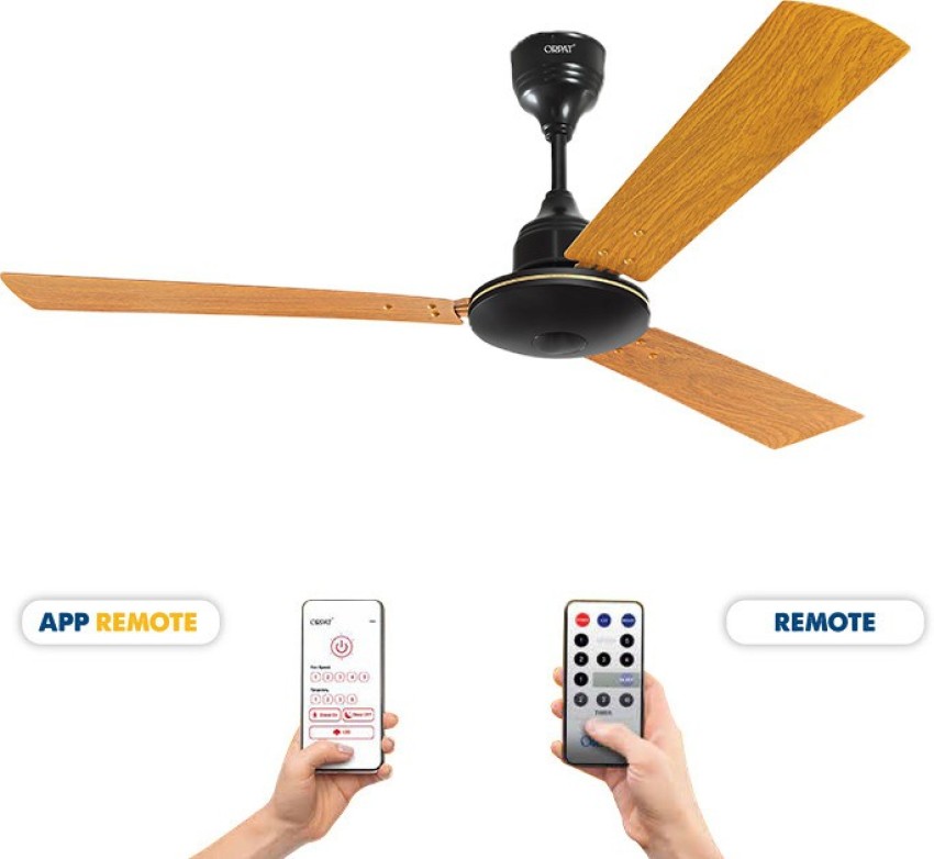 BLDC Ceiling Fan – Moneysaver I S – 28W – AB Brown With Remote & App Remote  - Orpat Group