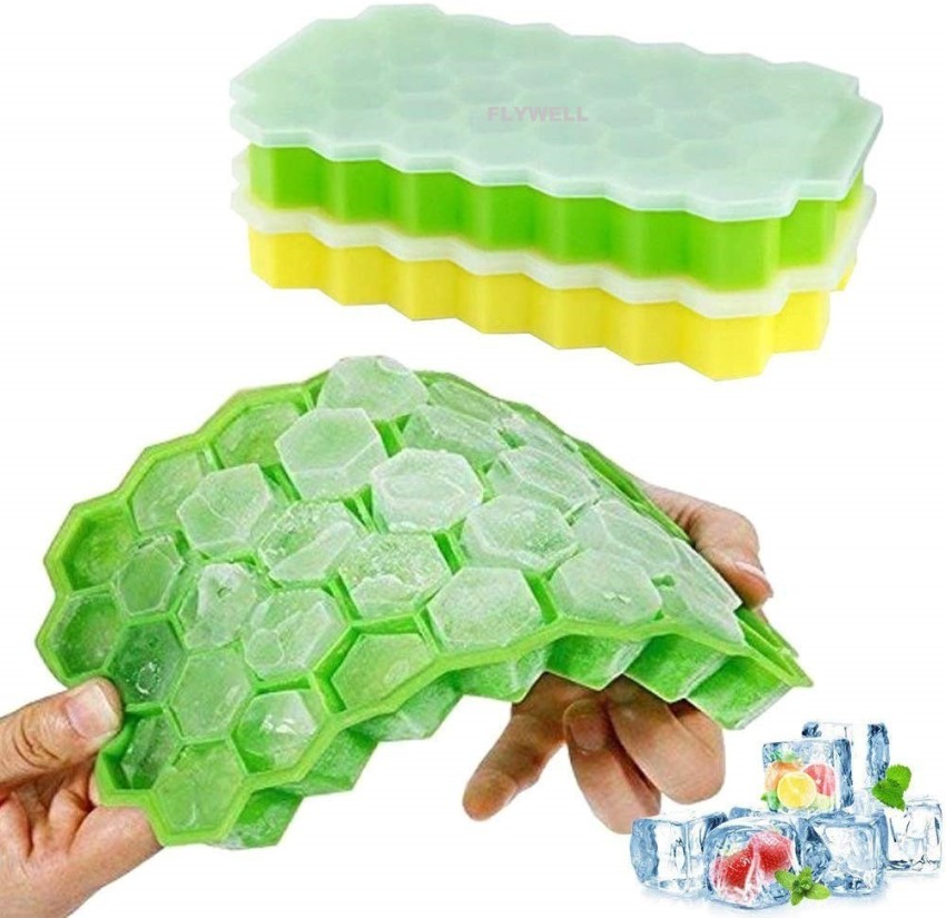 1pc 160-cell Small Square Silicone Ice Cube Tray