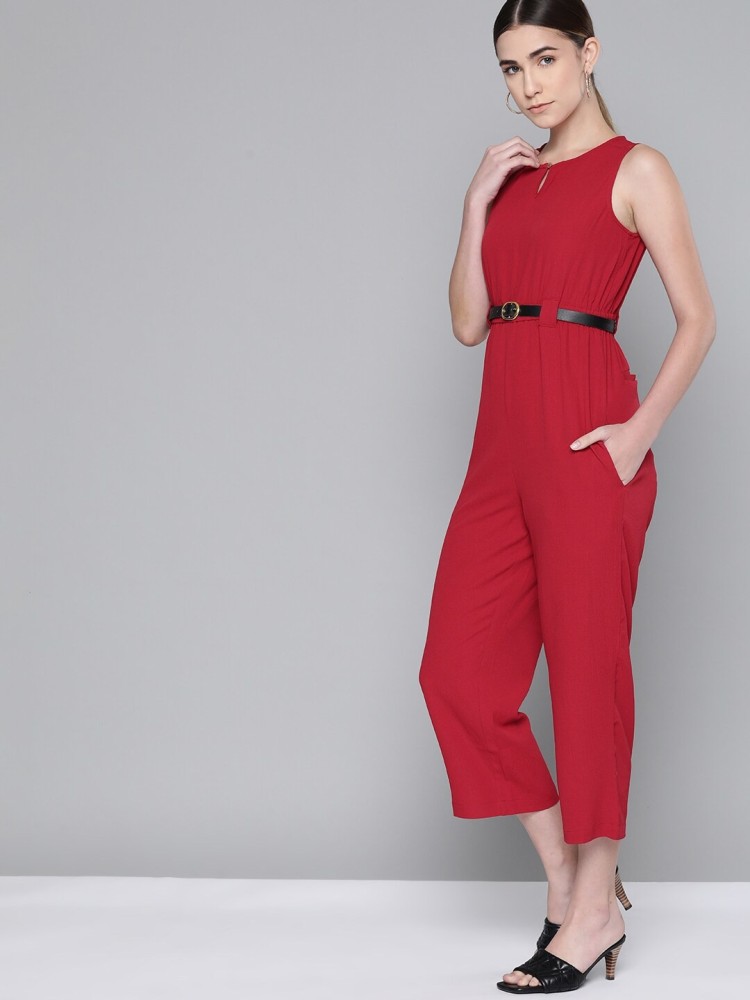 H and m red 2024 jumpsuit