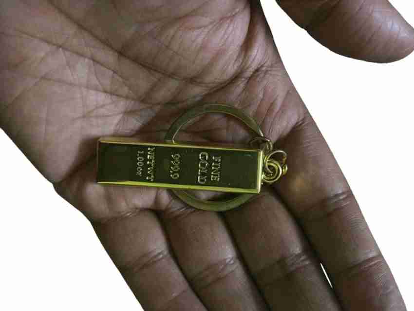 Gold bar keychain clearance