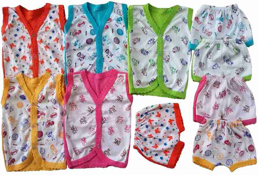 Sonpra New Born Baby Cotton Cartoon Printed Baba Suits Jabla Bloomers Dress Combo Set 0 6 Month Buy Baby Care Combo in India Flipkart