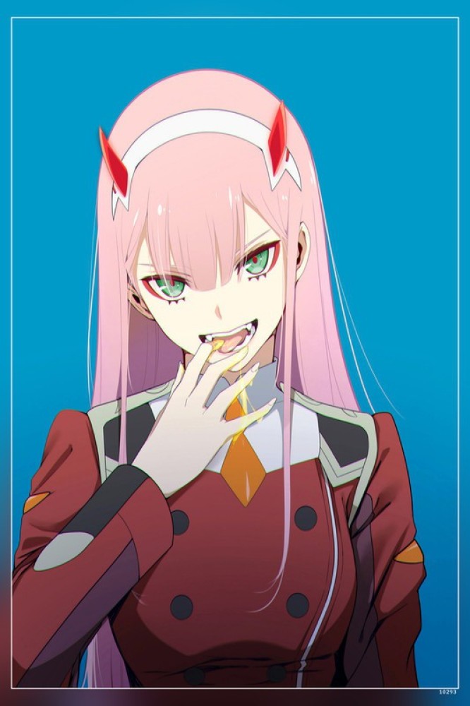 Darling In The Franxx Zero Two Darling In The Franxx Anime Girls Pink Hair  Matte Finish Poster Paper Print - Animation & Cartoons posters in India -  Buy art, film, design, movie