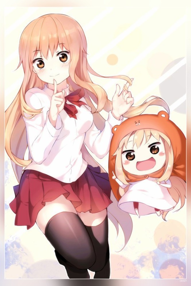 Athah Designs Anime Himouto Umaruchan Cat Hamster Blonde Wink Chibi Long  Hair Brown Eyes Umaru Doma 1319 inches Wall Poster Matte Finish   Amazonin Home  Kitchen