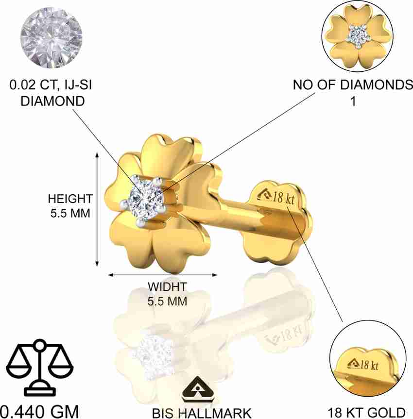 Original diamond discount nose pin price