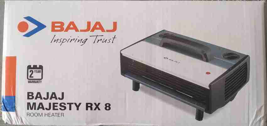 BAJAJ MAJESTY RX 8 ROOM HEATER RX8 Fan Room Heater Price in India - Buy  BAJAJ MAJESTY RX 8 ROOM HEATER RX8 Fan Room Heater online at Flipkart.com