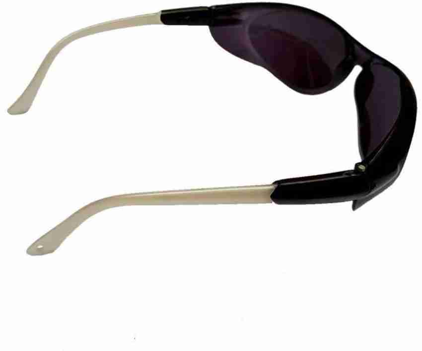LAXMI Sun100 Black Men's and Women's Safety Goggles (Pack of 5