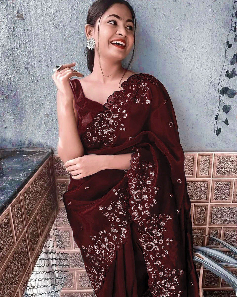 Flipkart organza sarees new arrivals
