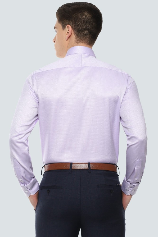 Louis Philippe Men's Printed Slim fit Formal Shirt