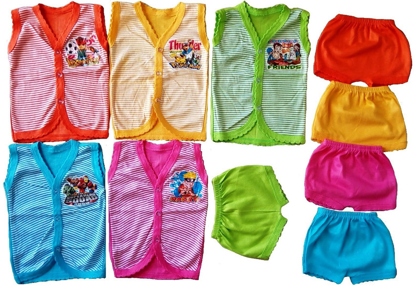 Sonpra New Born Baby Soft Cotton Striped Pattern Jablas Shorts