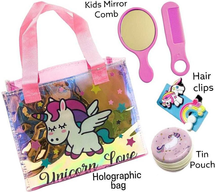 Flipkart Le Delite unicorn holographic bag for girls kids carry tote bag for kids picnic Waterproof Sling Bag Sling Bag