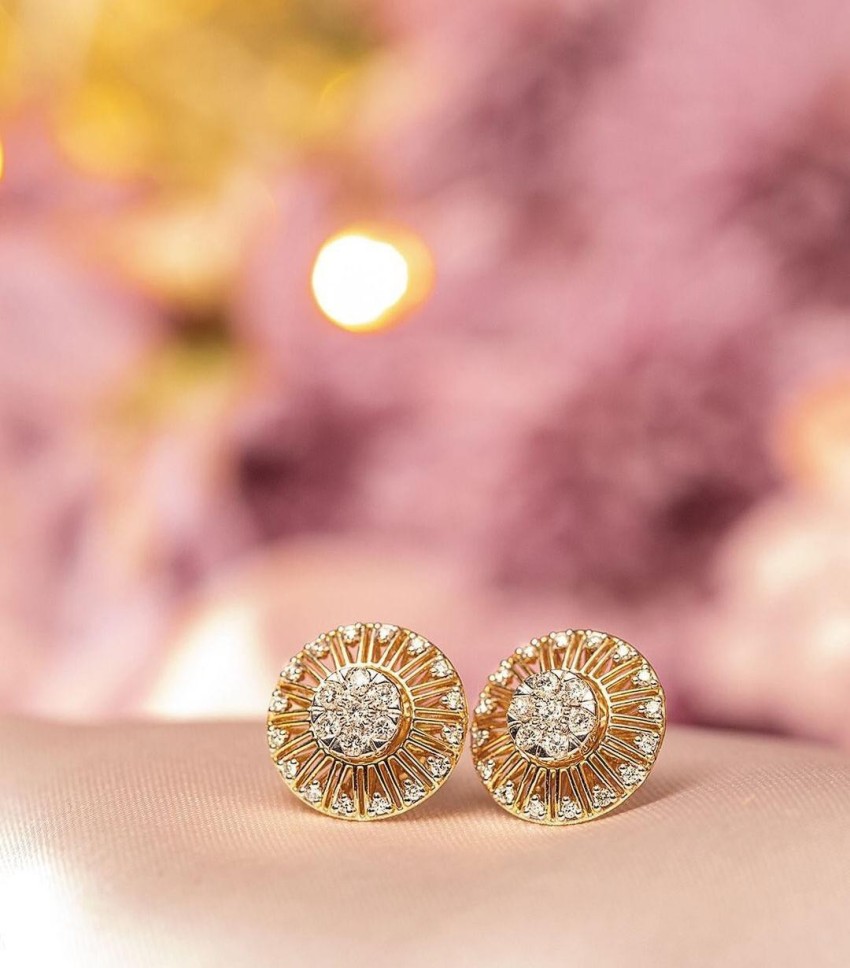 Flipkartcom  Buy PATARO Designer American Diamond Rose Gold Earrings for  Women Ad Earrings for Girls Diamond Brass Drops  Danglers Online at Best  Prices in India