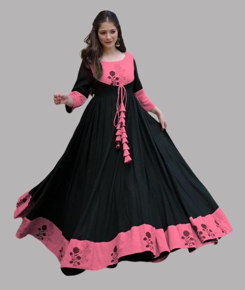 Black and 2024 pink anarkali