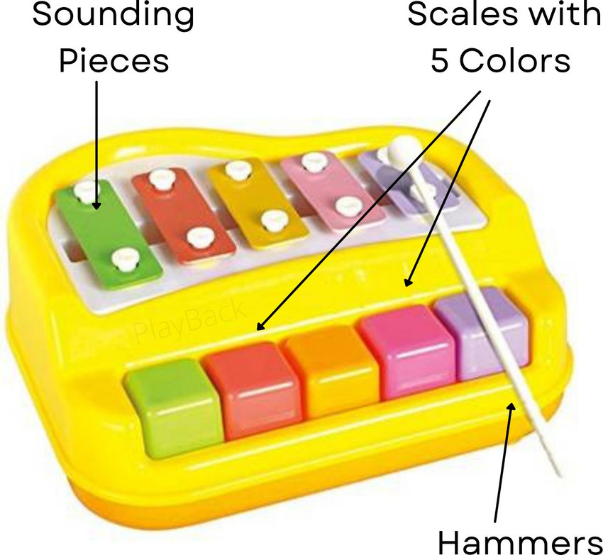 Playback Melody Musical Xylophone and Piano Non Toxic Non