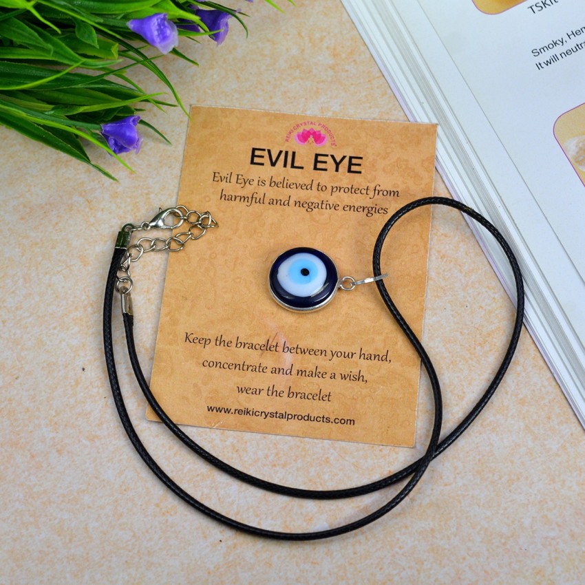 Evil Eye Pendant with Black Thread - Evil Eyes India