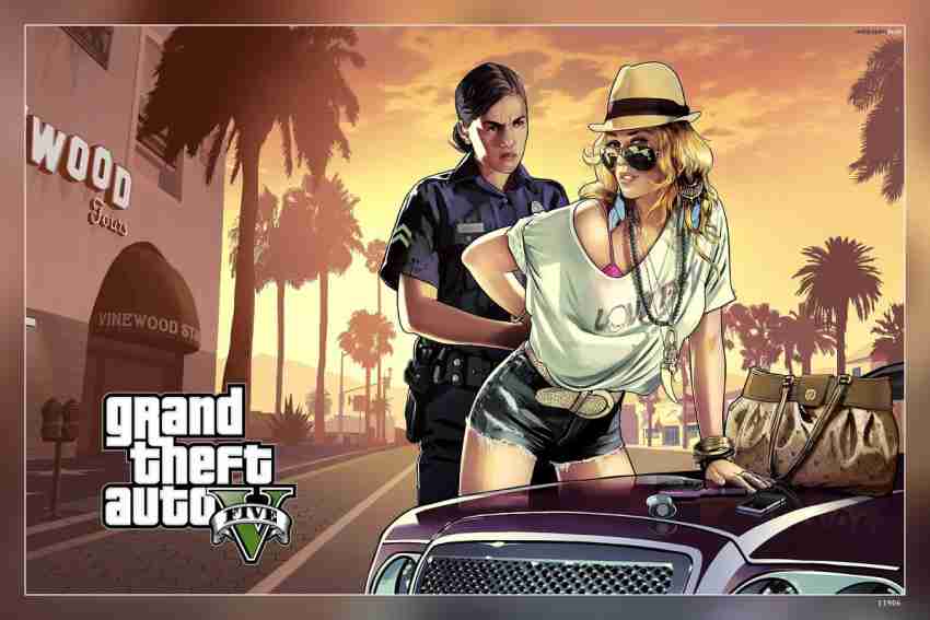 Gta V - Video Game Matte Finish Poster Paper Print - Animation & Cartoons  posters in India - Buy art, film, design, movie, music, nature and  educational paintings/wallpapers at
