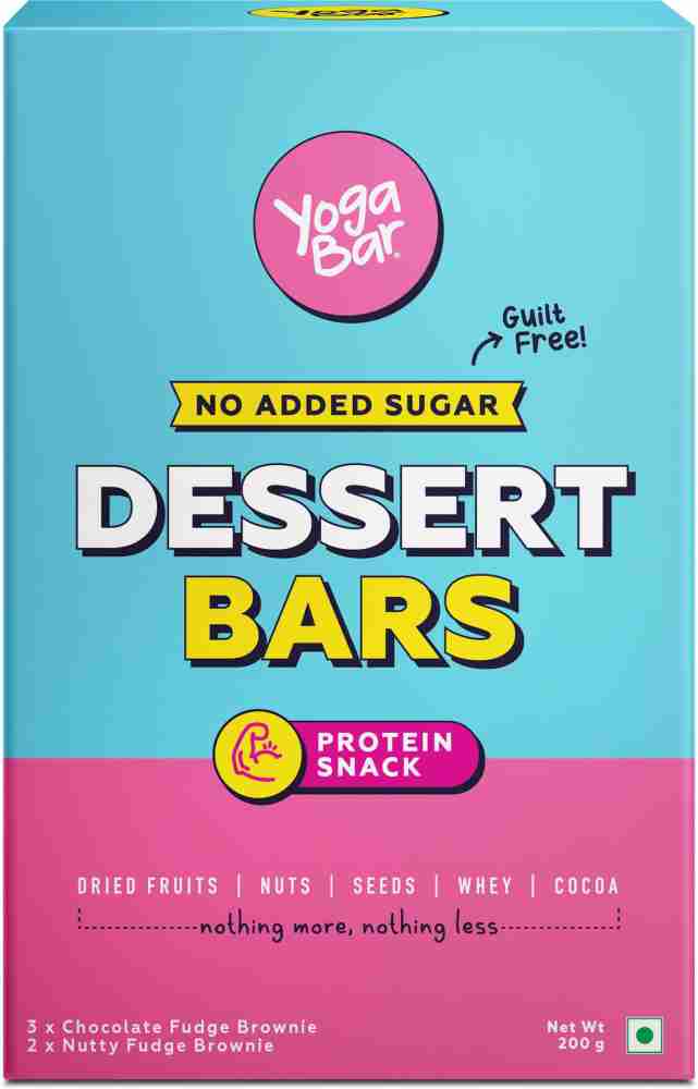 Yogabar No Added Sugar 20g Protein Bars, High Protein & Energy Bars