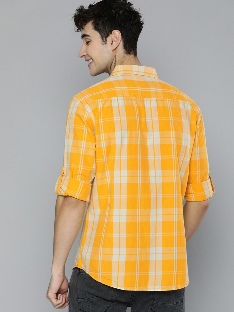 Buy online Mens Solid Casual Shirt from shirts for Men by Hangup for ₹500  at 67% off