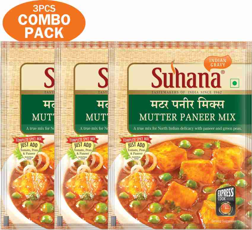 SUHANA MUTTER PANEER MIX (PACK OF 3) Price in India - Buy SUHANA