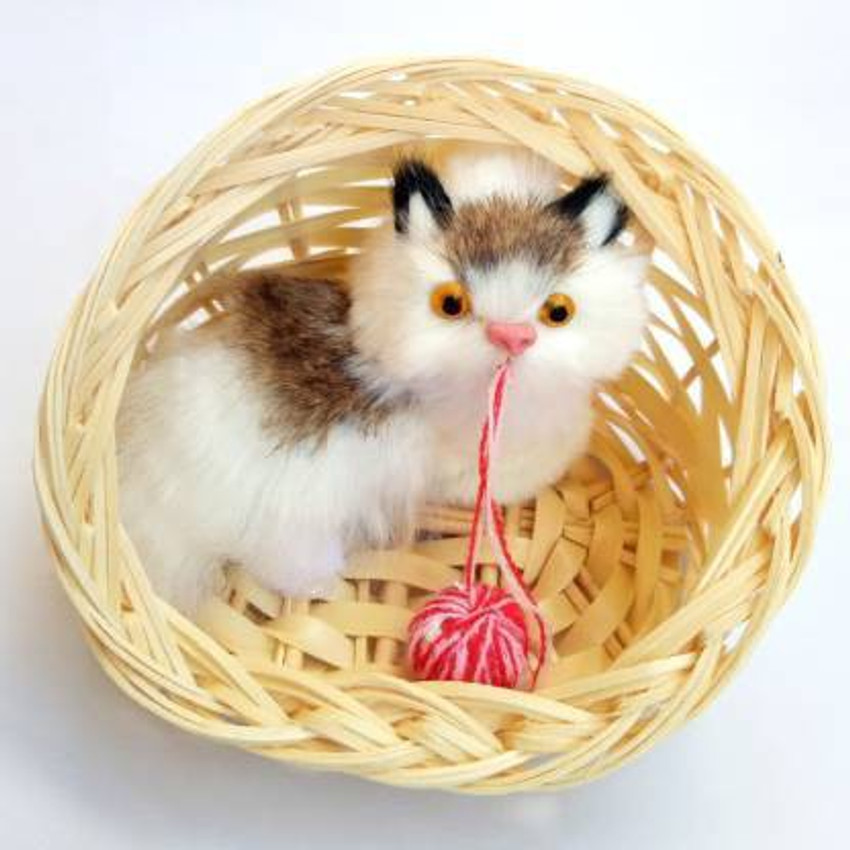 Cat in a basket toy sales